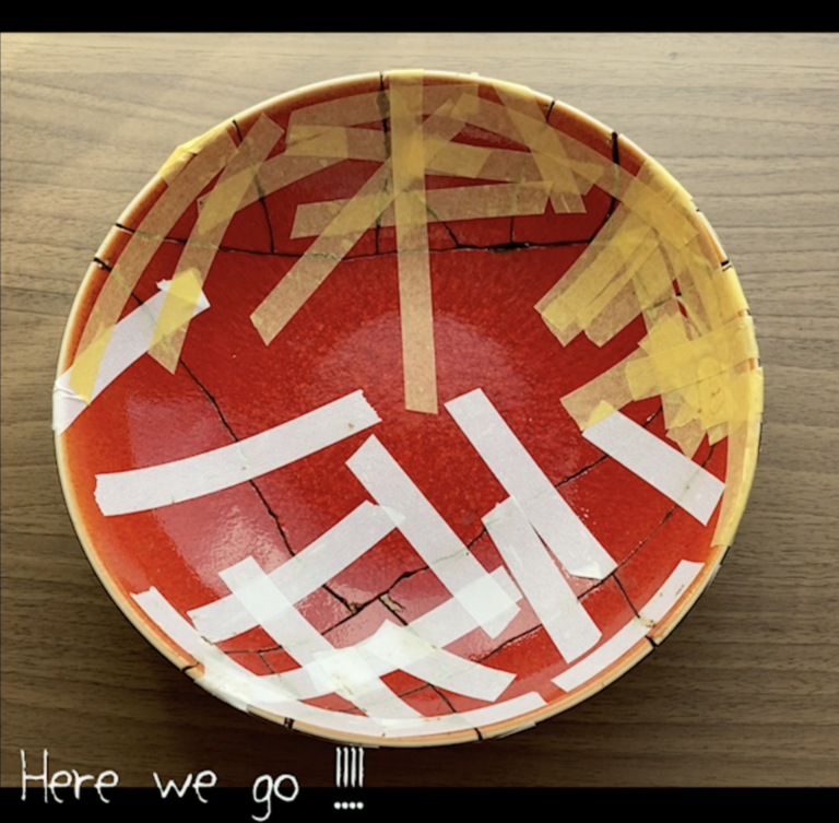 How to Repair a Bowl Broken Into Many Pieces with Kintsugi