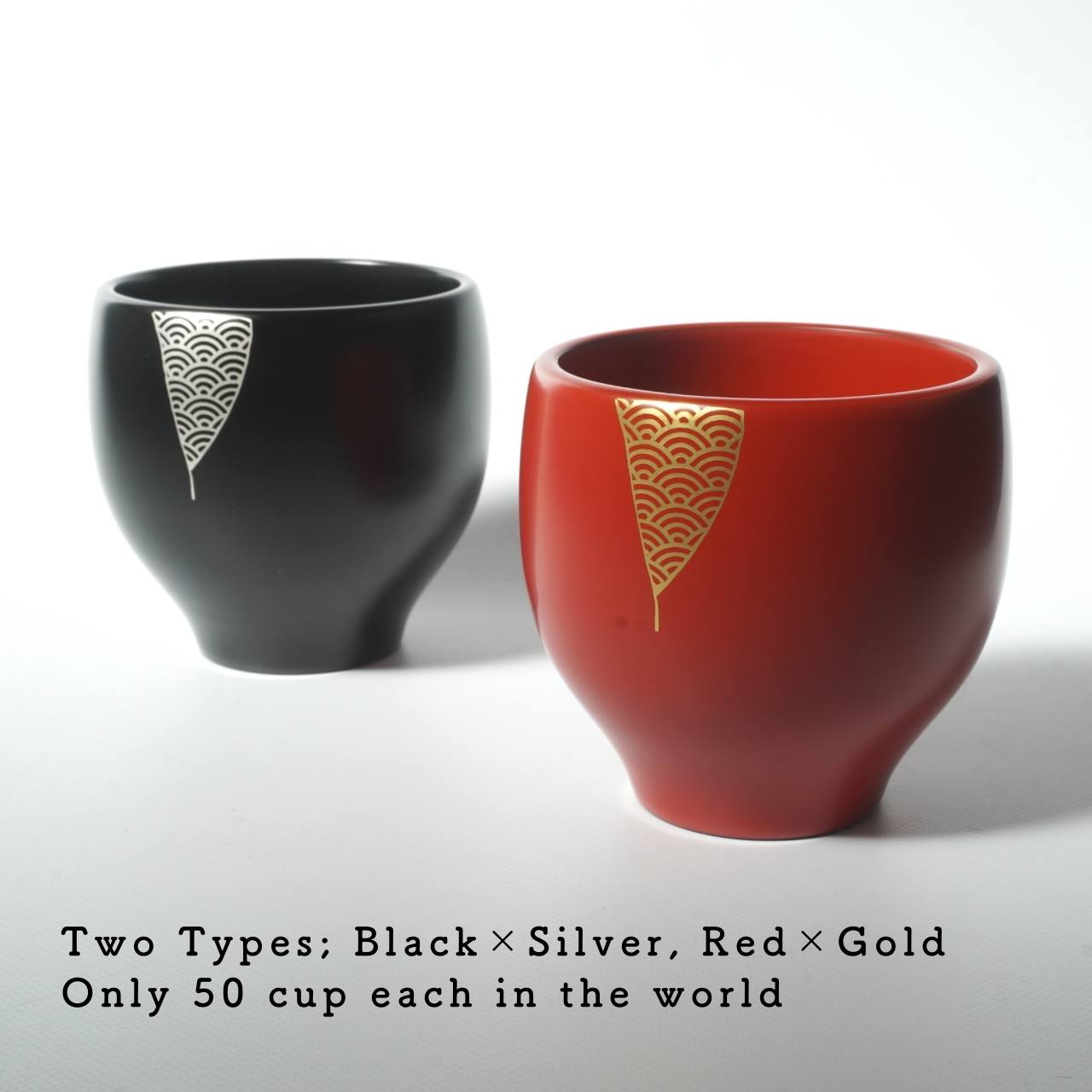 Yobitsugi Cup - Black Lacquered Cup Handcrafted in Japan